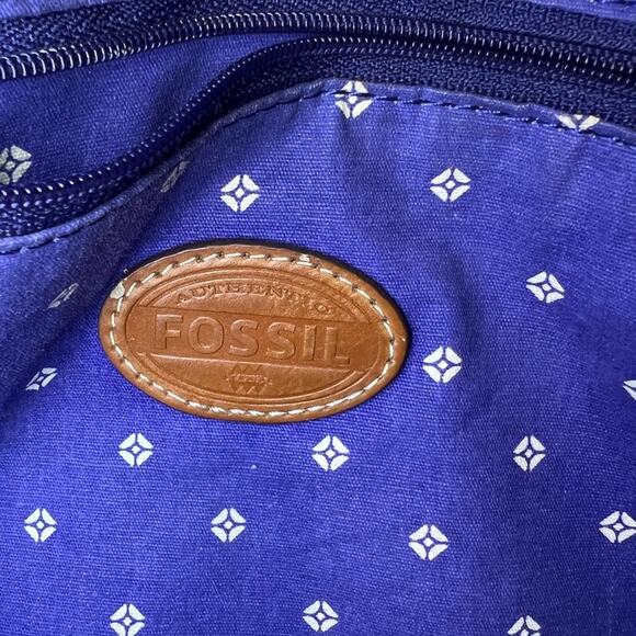 Fossil Striped Coated Canvas Crossbody Bag - Picture 8 of 8